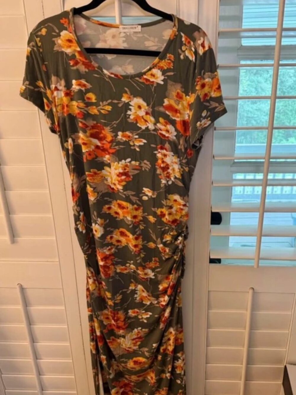 Smallshow Maternity Floral Maxi Dress Size L